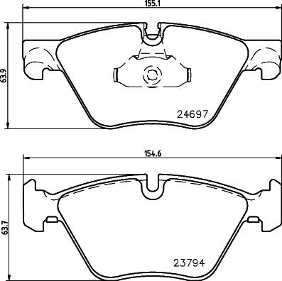 DON PCP1248 - Kit de plaquettes de frein, frein à disque cwaw.fr