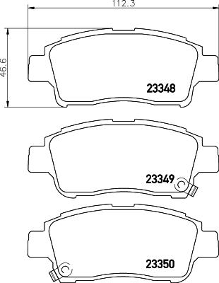 DON PCP1259 - Kit de plaquettes de frein, frein à disque cwaw.fr