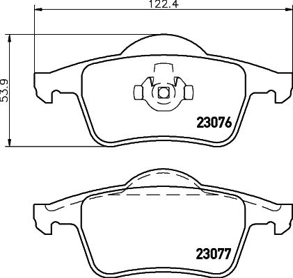 DON PCP1254 - Kit de plaquettes de frein, frein à disque cwaw.fr