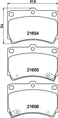 DON PCP1253 - Kit de plaquettes de frein, frein à disque cwaw.fr