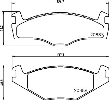 DON PCP1252 - Kit de plaquettes de frein, frein à disque cwaw.fr