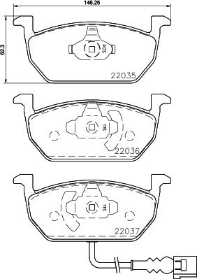 DON PCP1206 - Kit de plaquettes de frein, frein à disque cwaw.fr