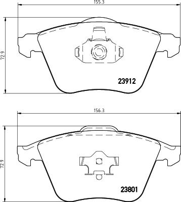 DON PCP1208 - Kit de plaquettes de frein, frein à disque cwaw.fr