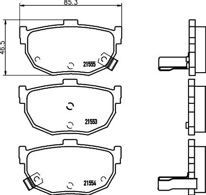 DON PCP1203 - Kit de plaquettes de frein, frein à disque cwaw.fr