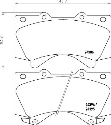 DON PCP1210 - Kit de plaquettes de frein, frein à disque cwaw.fr