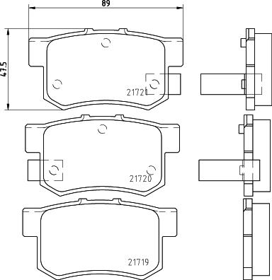 DON PCP1217 - Kit de plaquettes de frein, frein à disque cwaw.fr