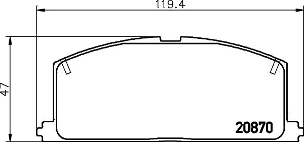 DON PCP1285 - Kit de plaquettes de frein, frein à disque cwaw.fr