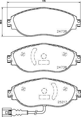 DON PCP1281 - Kit de plaquettes de frein, frein à disque cwaw.fr