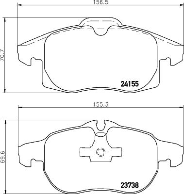 DON PCP1235 - Kit de plaquettes de frein, frein à disque cwaw.fr