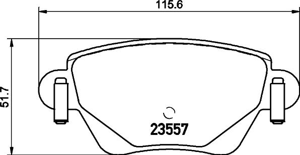 Valeo 601257 - Kit de plaquettes de frein, frein à disque cwaw.fr