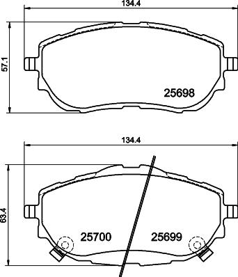 DON PCP1227 - Kit de plaquettes de frein, frein à disque cwaw.fr