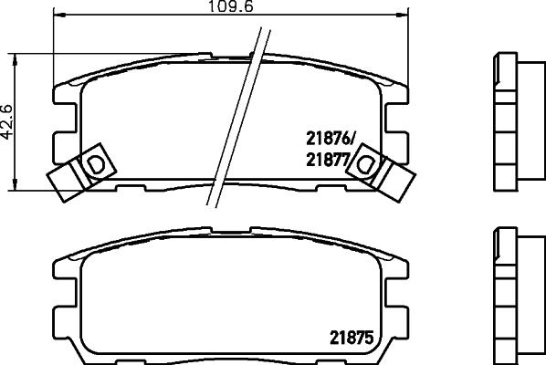 DON PCP1270 - Kit de plaquettes de frein, frein à disque cwaw.fr