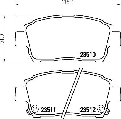 DON PCP1277 - Kit de plaquettes de frein, frein à disque cwaw.fr