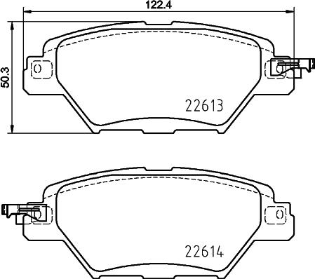 DON PCP1743 - Kit de plaquettes de frein, frein à disque cwaw.fr