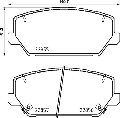 DON PCP1754 - Kit de plaquettes de frein, frein à disque cwaw.fr