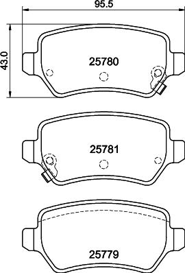 DON PCP1765 - Kit de plaquettes de frein, frein à disque cwaw.fr