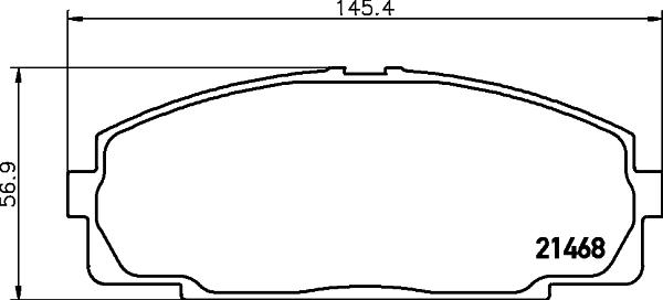 DON PCP1760 - Kit de plaquettes de frein, frein à disque cwaw.fr