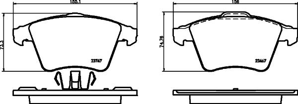 DON PCP1705 - Kit de plaquettes de frein, frein à disque cwaw.fr