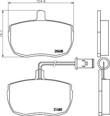 DON PCP1701 - Kit de plaquettes de frein, frein à disque cwaw.fr