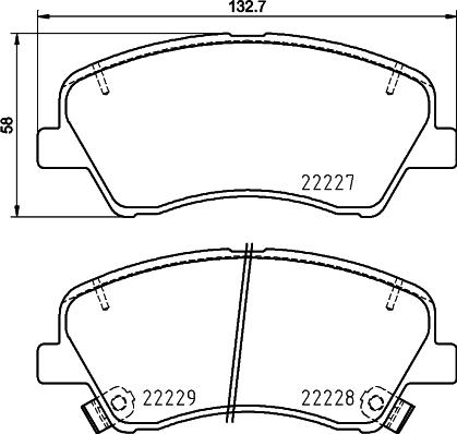 DON PCP1722 - Kit de plaquettes de frein, frein à disque cwaw.fr