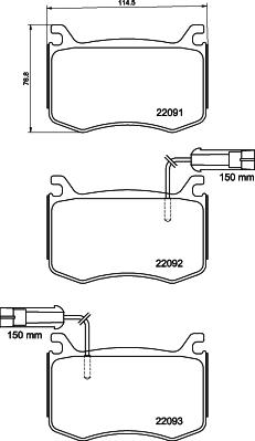 DON PCP2091 - Kit de plaquettes de frein, frein à disque cwaw.fr