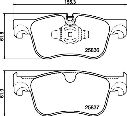 DON PCP2050 - Kit de plaquettes de frein, frein à disque cwaw.fr