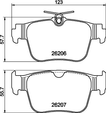 DON PCP2035 - Kit de plaquettes de frein, frein à disque cwaw.fr