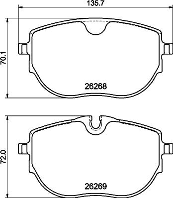 DON PCP2026 - Kit de plaquettes de frein, frein à disque cwaw.fr