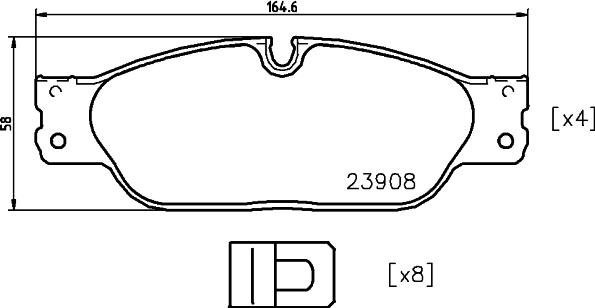 DON PCP2141 - Kit de plaquettes de frein, frein à disque cwaw.fr