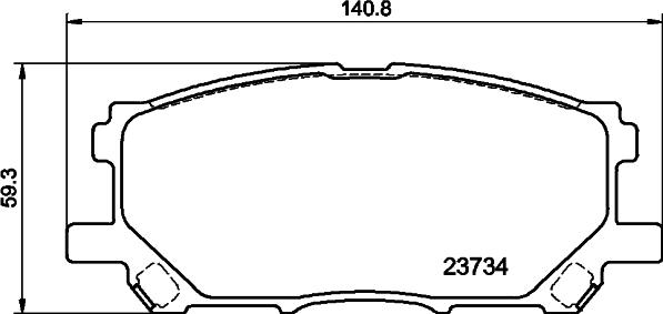 DON PCP2154 - Kit de plaquettes de frein, frein à disque cwaw.fr