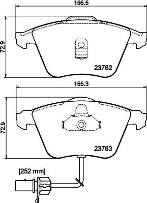 DON PCP2103 - Kit de plaquettes de frein, frein à disque cwaw.fr