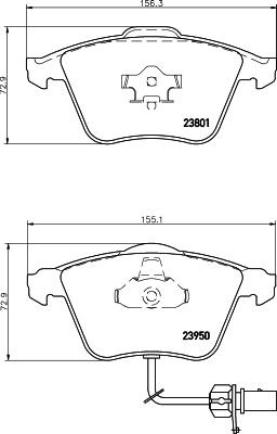 DON PCP2102 - Kit de plaquettes de frein, frein à disque cwaw.fr