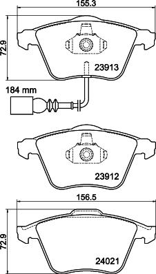 DON PCP2111 - Kit de plaquettes de frein, frein à disque cwaw.fr