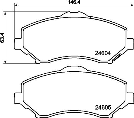 DON PCP2132 - Kit de plaquettes de frein, frein à disque cwaw.fr