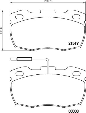 DON PCP2171 - Kit de plaquettes de frein, frein à disque cwaw.fr