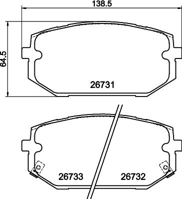 DON PCP2255 - Kit de plaquettes de frein, frein à disque cwaw.fr