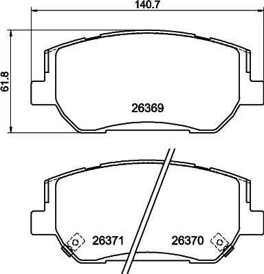 DON PCP2258 - Kit de plaquettes de frein, frein à disque cwaw.fr