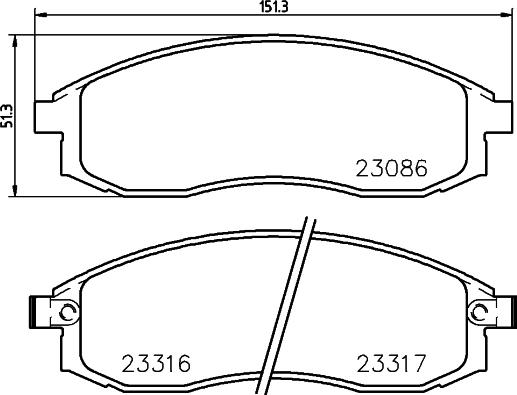 DON PCP2218 - Kit de plaquettes de frein, frein à disque cwaw.fr