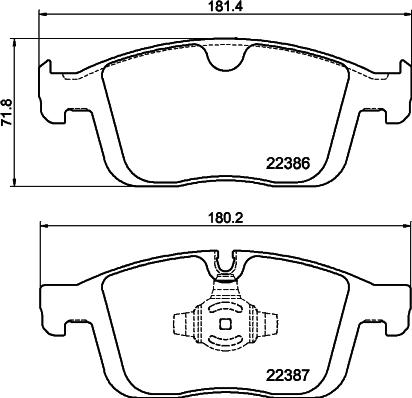 DON PCP2231 - Kit de plaquettes de frein, frein à disque cwaw.fr