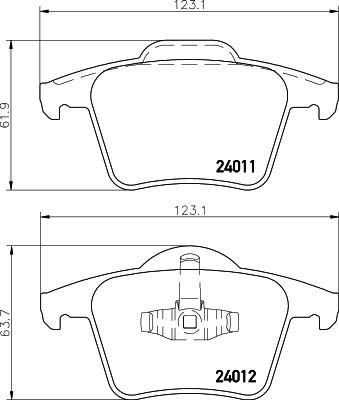 DON PCP2233 - Kit de plaquettes de frein, frein à disque cwaw.fr