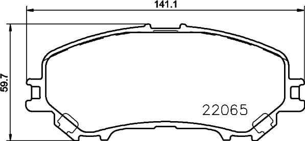 DON PCP2220 - Kit de plaquettes de frein, frein à disque cwaw.fr