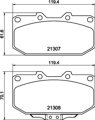 DON PCP2223 - Kit de plaquettes de frein, frein à disque cwaw.fr