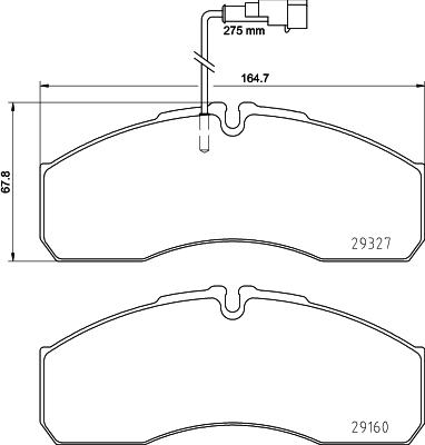 DON PCP2222 - Kit de plaquettes de frein, frein à disque cwaw.fr