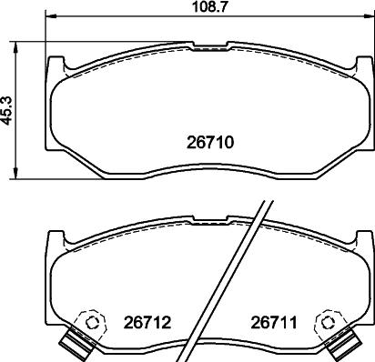 DON PCP2275 - Kit de plaquettes de frein, frein à disque cwaw.fr