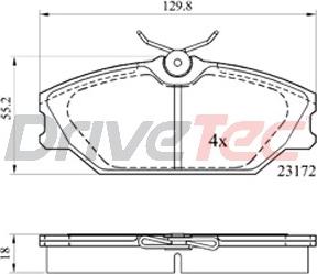 DriveTec DPAD1744 - Kit de plaquettes de frein, frein à disque cwaw.fr