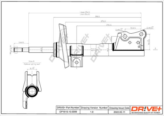 Dr!ve+ DP1610.10.0099 - Amortisseur cwaw.fr