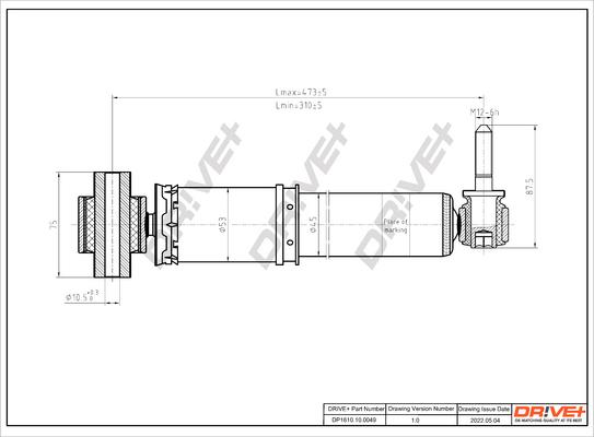 Dr!ve+ DP1610.10.0049 - Amortisseur cwaw.fr