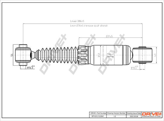 Dr!ve+ DP1610.10.0041 - Amortisseur cwaw.fr