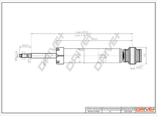 Dr!ve+ DP1610.10.0059 - Amortisseur cwaw.fr