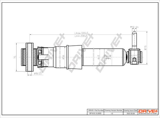 Dr!ve+ DP1610.10.0055 - Amortisseur cwaw.fr